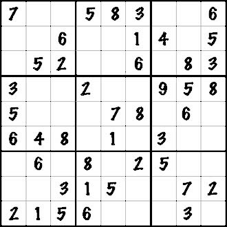 Sudoku grid